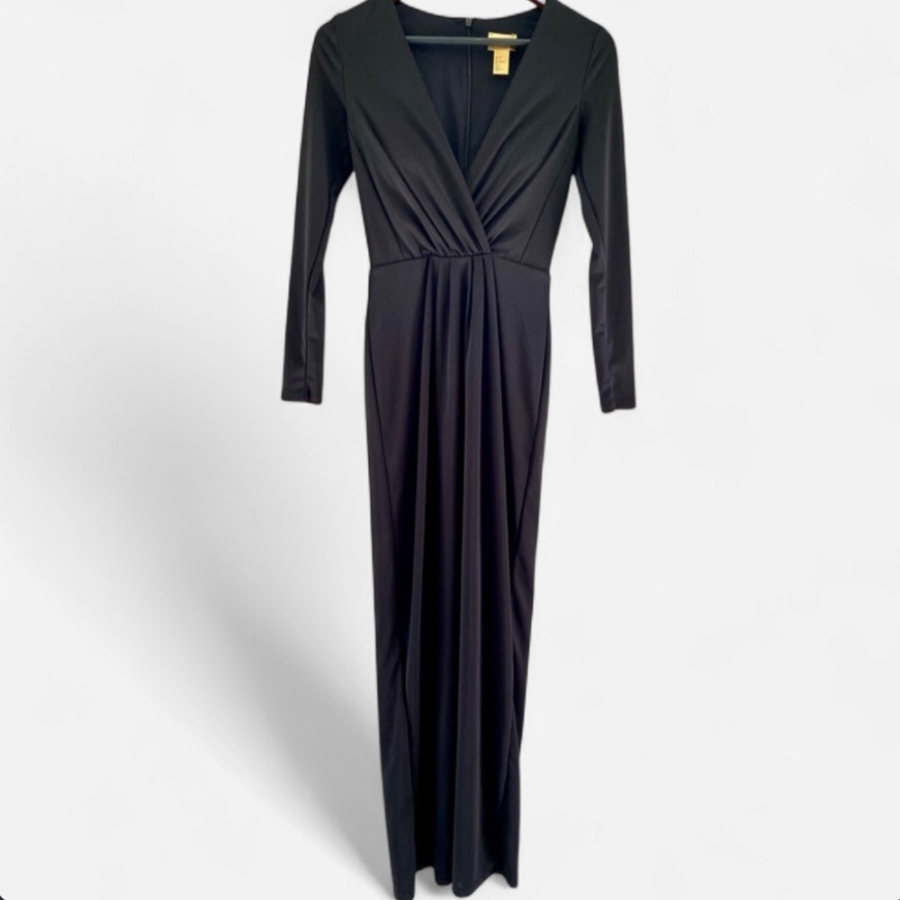 H&M Women’s Long Sleeve Maxi Dress Black Size 4